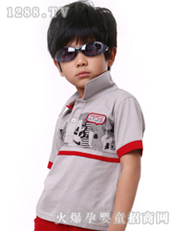 小豬班納扁機領短袖T恤