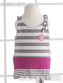 小豬班納女童圓領無袖針織衫