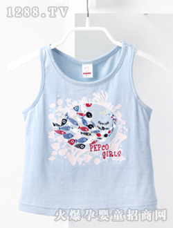 小豬班納女童圓領針織背心