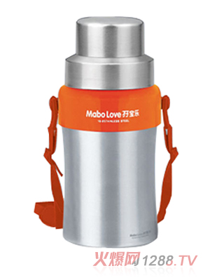 孖寶樂(lè)D型不銹鋼提攜式奶瓶260ml