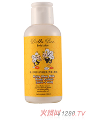 貝拉小蜜蜂yinge蘆薈牛奶潤膚乳
