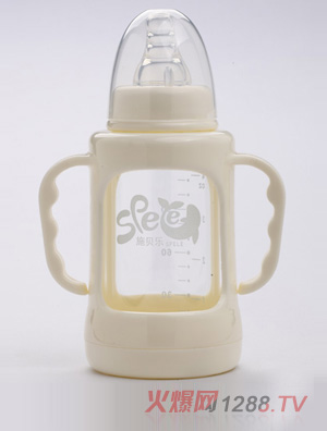施貝樂標口防摔奶瓶