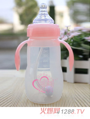 貝貝240ml硅膠奶瓶