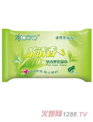 水當(dāng)當(dāng)yinge茶香型柔濕巾
