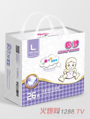 因夢(mèng)特柔超級(jí)薄yinge紙尿片L碼