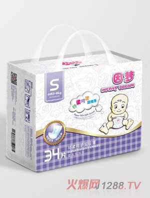 因夢(mèng)特柔超級(jí)薄yinge紙尿片S碼