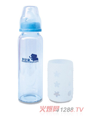 多比象yinge直身奶瓶藍色