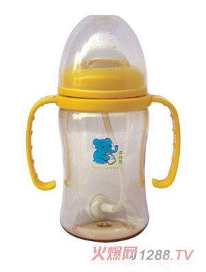 多比象yinge自動奶瓶黃色