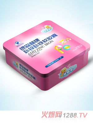 安蓓聰補(bǔ)鋅補(bǔ)鐵軟膠囊3板鐵盒