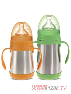 培愛寬口徑不銹鋼真空保溫奶瓶160ml