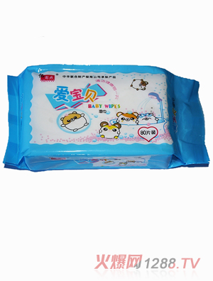 億露飛yinge濕巾愛(ài)寶貝80片裝