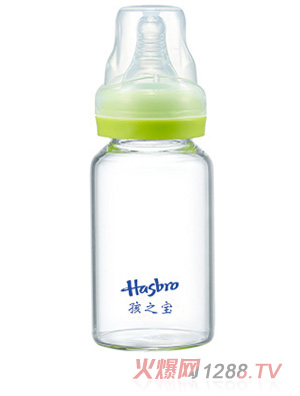 孩之寶標(biāo)口晶鉆玻璃奶瓶150ML