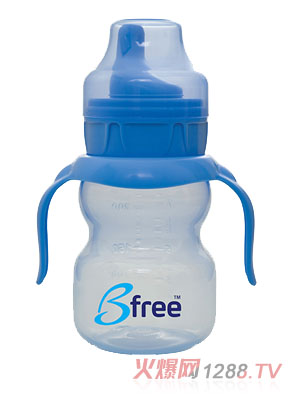 Bfree藍色雙柄易把握簡易學(xué)飲杯200ml