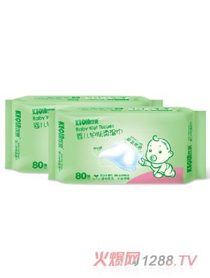 可親yinge護(hù)膚柔濕巾80抽2包裝