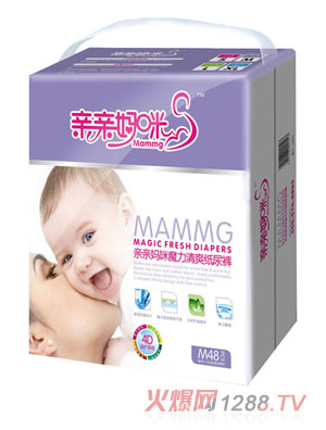 親親媽咪魔力清爽大包裝紙尿褲M(mǎn)48片