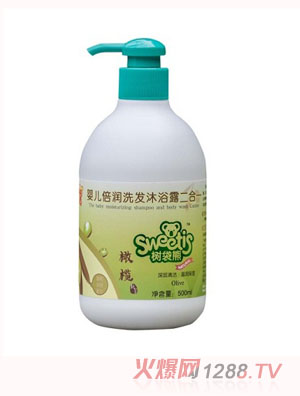 樹袋熊橄欖yinge倍潤(rùn)洗發(fā)沐浴露二合一500ml