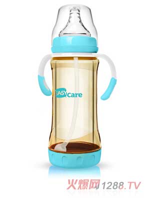 伊斯卡爾220mlPPSU安全玻璃自動(dòng)奶瓶（藍(lán)）