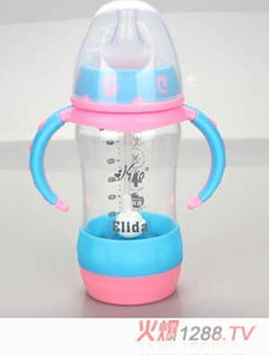 Happy100玻璃奶瓶寬口防摔