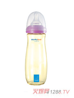 Worthylove沃德拉夫yingyePPSU帶無手柄奶瓶紅色