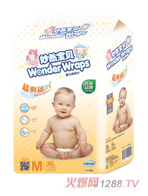 妙然寶貝超爽透氣yinge紙尿片M碼36片