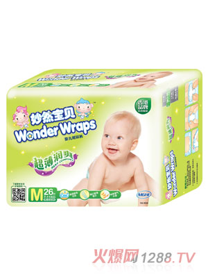 妙然寶貝超薄潤(rùn)爽yinge紙尿褲M碼26片