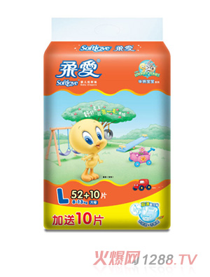 柔愛(ài)華納寶寶紙尿褲(大包裝)L碼62片