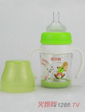 諾貝能yingye奶瓶青色兔子圖案