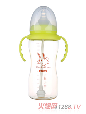 �����PPSU���ڏ����J���ԄӰ�����ƿ380ML��ɫ