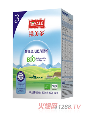 祿美多有機youe配方奶粉3段