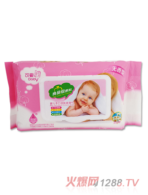 永潤(rùn)可愛(ài)貝貝yinge手口潔膚濕巾（粉）70片