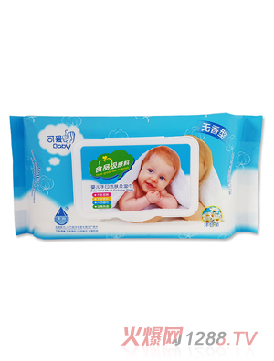 永潤(rùn)可愛(ài)貝貝yinge手口潔膚濕巾（藍(lán)）70片