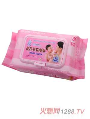 永潤盒裝yinge手口濕巾（粉）80片