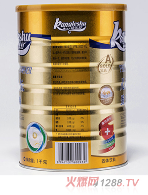 康樂舒兒童成長蛋白質粉 背面