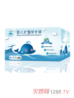 小鯨悠悠yinge護(hù)臀學(xué)步褲XL