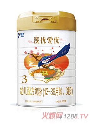 澳優(yōu)愛優(yōu)youe配方奶粉（12-36月齡，3段）