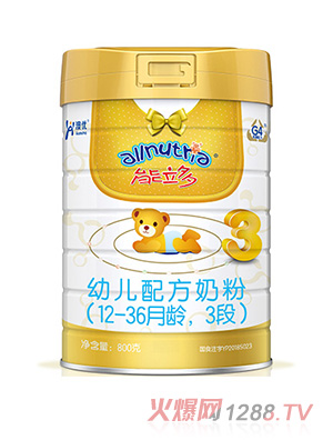 澳優(yōu)能立多youe配方奶粉（12-36月齡，3段）