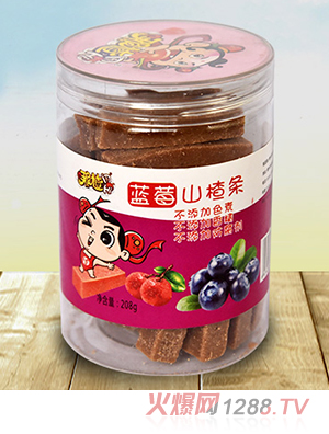 那楂藍(lán)莓山楂條208g