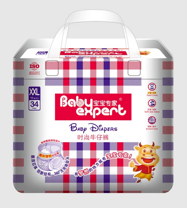 寶寶專(zhuān)家時(shí)尚牛仔拉拉褲XXL