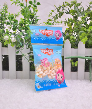 一揚牛奶味溶小豆18克藍色