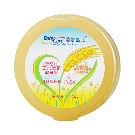 美贊嘉兒玉米松花爽身粉