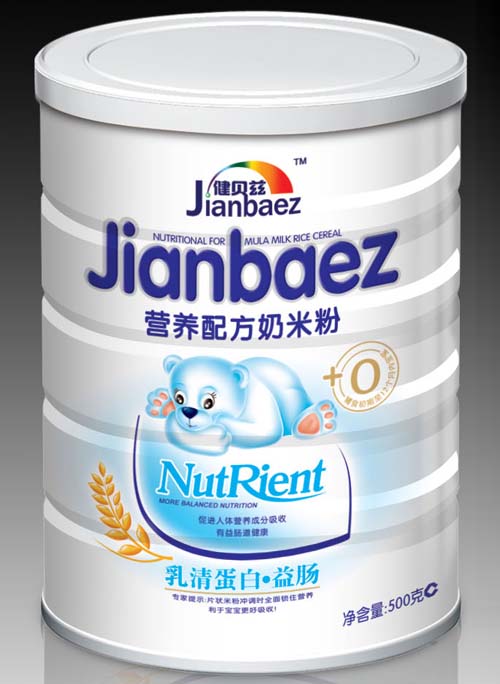 健貝茲乳清蛋白益腸營(yíng)養(yǎng)配方奶米粉0段