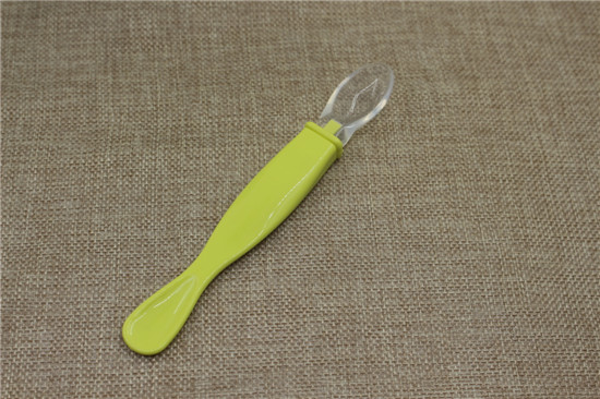 浩一貝貝硅膠勺綠色