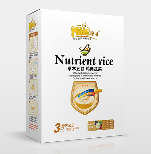 咪可草本五谷雞肉蔬菜營養(yǎng)米粉3段